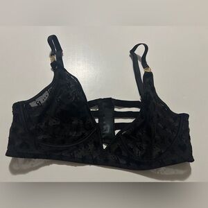 Victorias Secret Luxe Lingerie "V" Wire Plunge Bralette XL